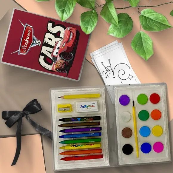 Estojo de Pintura - Carros Disney Personalizado - artesanato feito à mão por Mi Papelaria Criativa