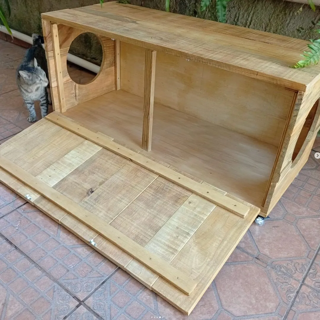 🐾 Banco Pet 12-23a (Banco Pet Duplo para Caixa de Areia com Rodízios) - foto 4