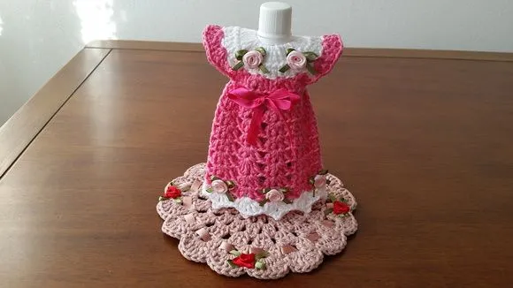 Capa para Adoçante Vestidinho Pitaya Rosa