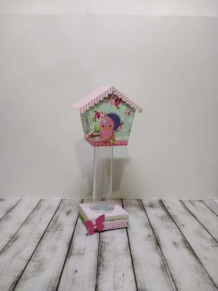 Tubete Casinha Jardim Encantado - artesanato de Fina Essência Papelaria Personalizada