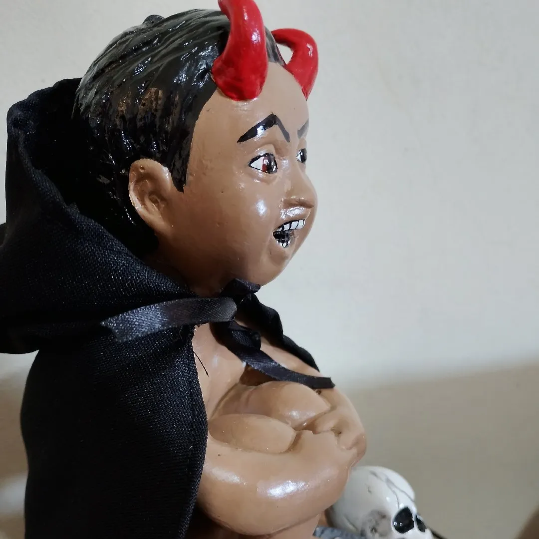 Exu mirim pimenta com capa gesso 25 cm - foto 2