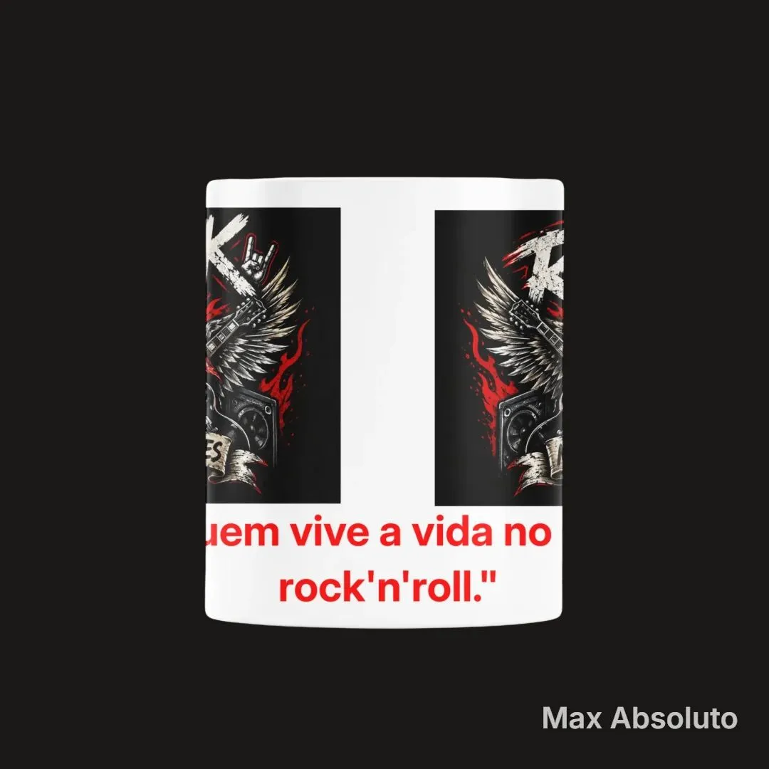 Caneca Caveira Rock com Guitarras 325ml - foto 5