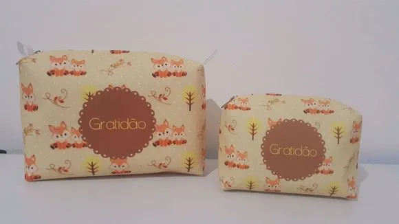 Kit necessaire Gratidão - feito à mão por Innovare Studio