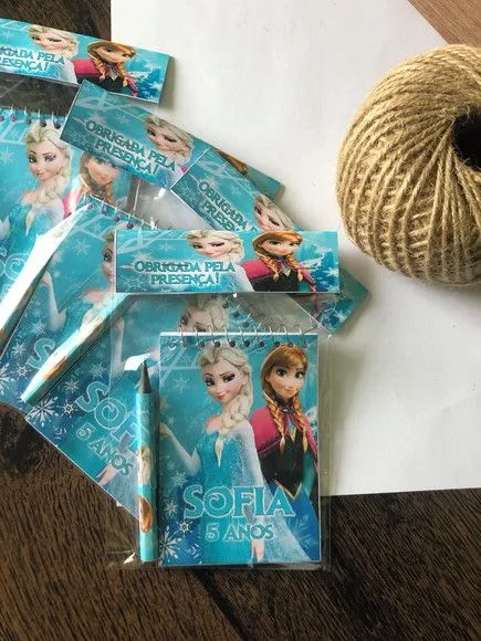 Bloquinho Frozen Personalizado. - artesanato feito à mão por creativitybynina