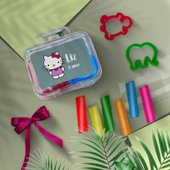 Mini Maleta - Hello Kit Personalizada - feito à mão por Mi Papelaria Criativa