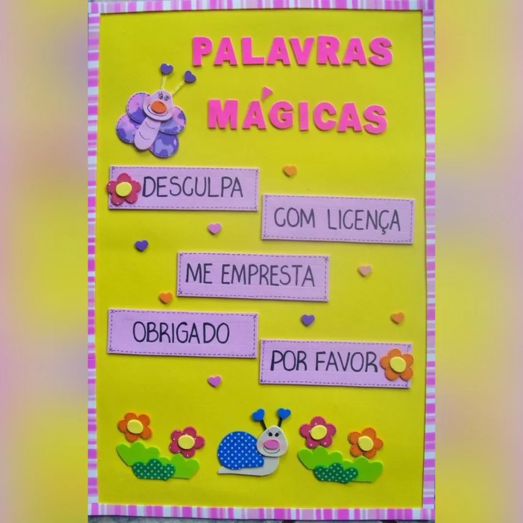 painel escolar palavras magicas - foto 2