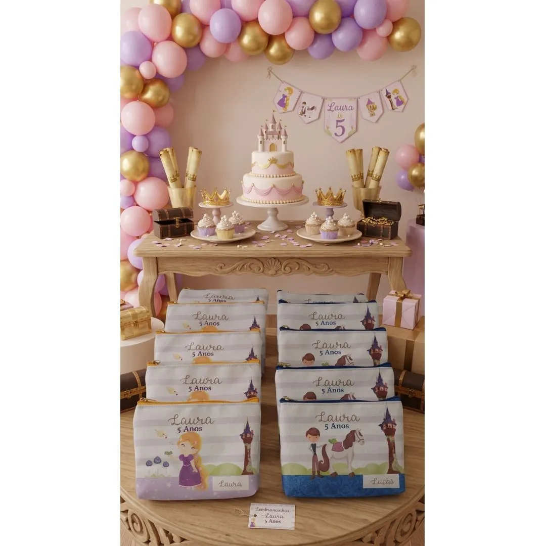 Necessaire Infantil Príncipe e Princesa Personalizada | Coleção Imagine - foto 2