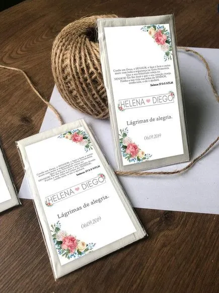 Lagrima de Alegria Personalizada - artesanato feito à mão por creativitybynina