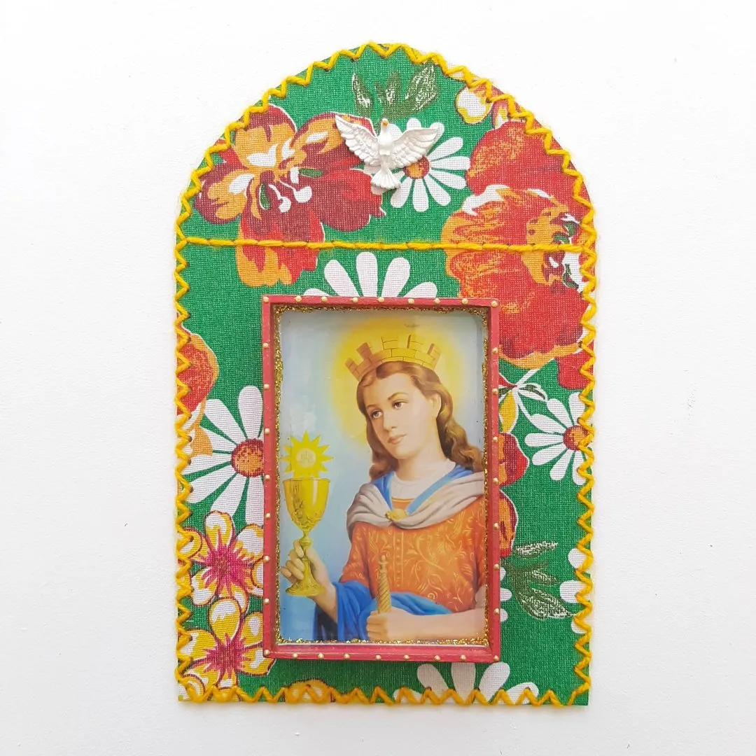 Capelinha Santa Bárbara - artesanato de Estudio Bananeira