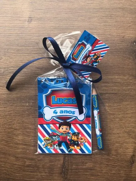 Bloquinho Patrulha Canina Personalizado - artesanato feito à mão por creativitybynina
