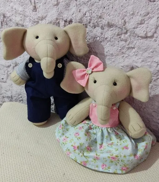 Elefante de tecido - foto 3