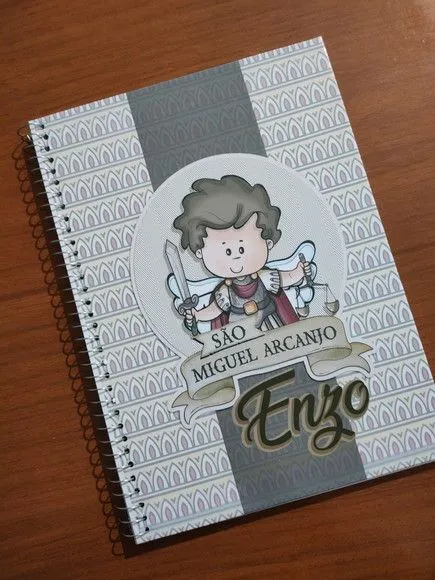Caderno Capa Dura Grande Espiral 80fls - São Miguel Arcanjo - foto 2