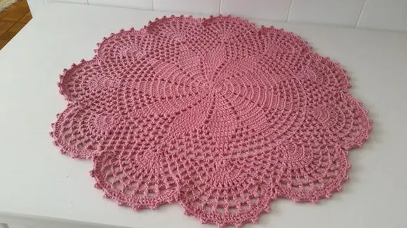 Centro de Mesa Estrela em Crochê 60 cm - foto 2