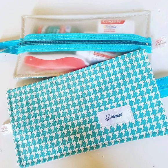 Necessaire - Porta Escova de Dente - artesanato feito à mão por Innovare Studio