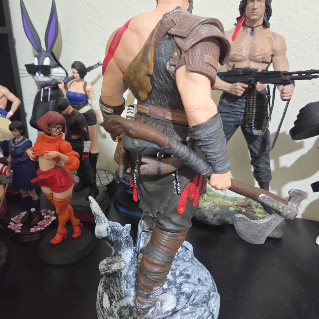kratos god of war estátua 35 cm Deus Da Guerra - foto 5