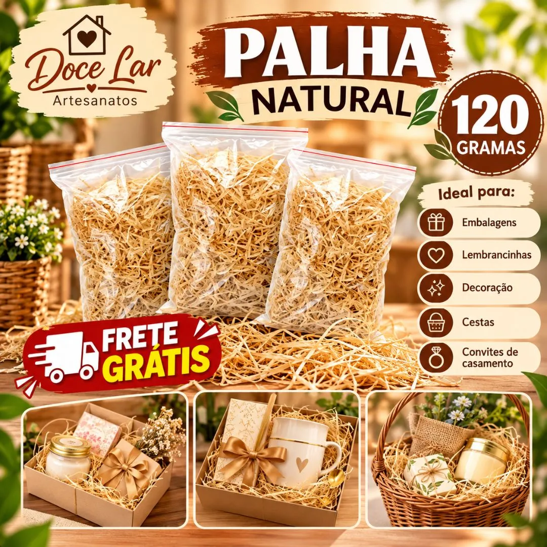 Palha Natural 120 Gramas - foto 2