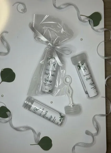 Bolha de Sabão - Casamento Personalizado - artesanato feito à mão por Mi Papelaria Criativa