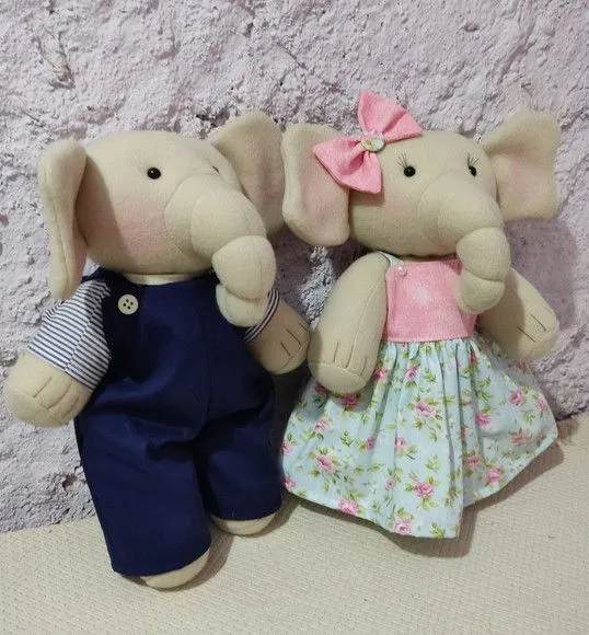 Elefante de tecido - foto 2