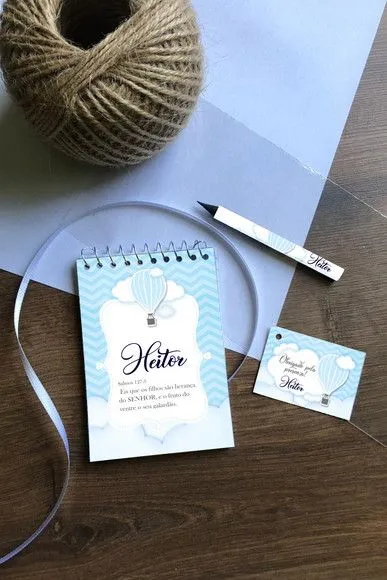 Bloquinho Chá de bebê Personalizado - artesanato feito à mão por Mi Papelaria Criativa
