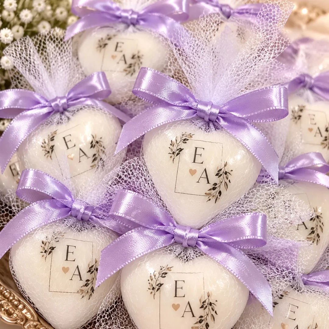 20 Lembracinhas Corações de Sabonetes Personalizados - foto 4