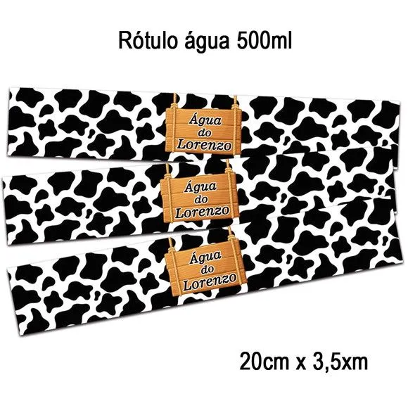 Rótulo para Água - artesanato de PAPCRIE