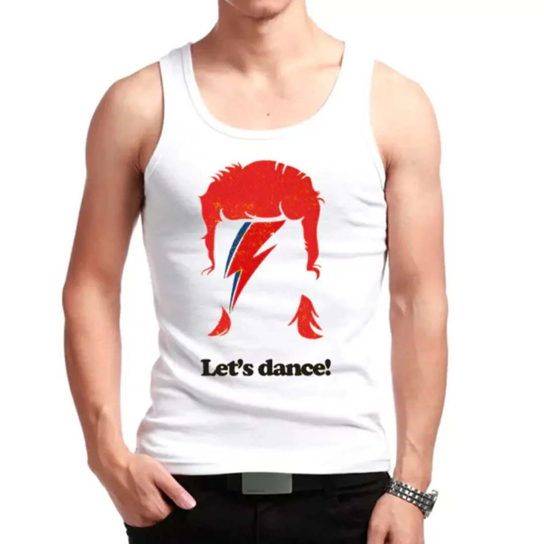 Camiseta regata David Bowie, estampa letś dance exclusiva tamanhos unisex - foto 4