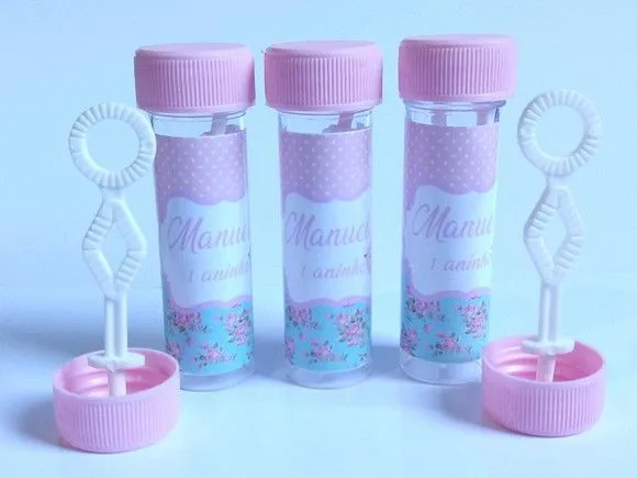 Bolinha de Sabão Jardim Personalizada - artesanato feito à mão por Mi Papelaria Criativa