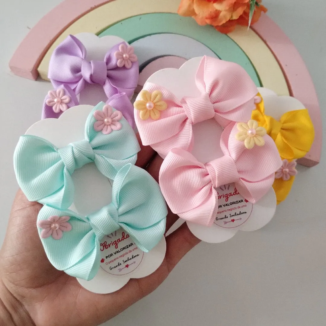 kit 4 unidades, laço de menina.laco de bebê. tiara infantil - foto 2