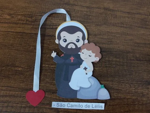 Marcador de Página 13 cm - São Camilo de Lellis - foto 2