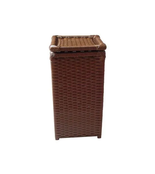 Cesto Roupa Sintético Avelã 35x25x60 - artesanato de Mundo Urbano