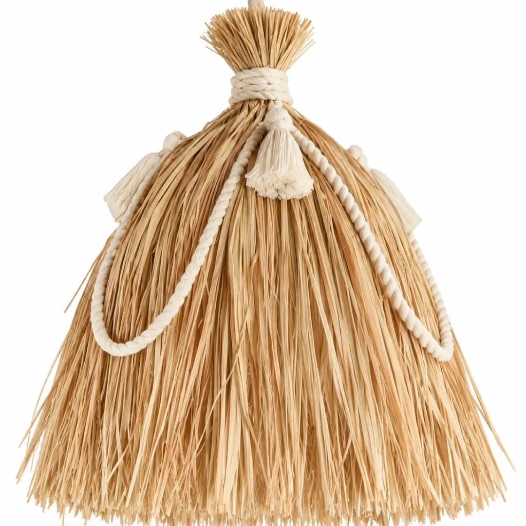 Luminárias palha da Costa estilo boho - artesanato feito à mão por Terra do Mar