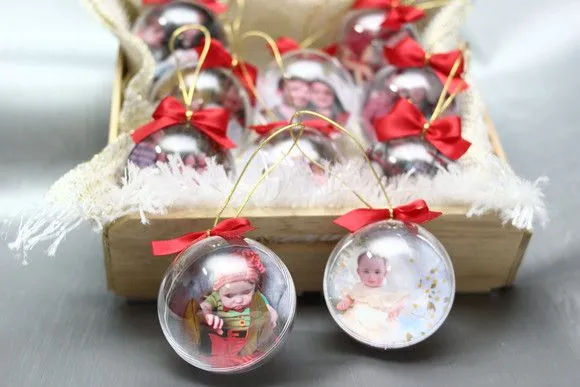 Esferas de Natal Personalizada com Fotos - artesanato feito à mão por Juliana Biz - casa e bem estar