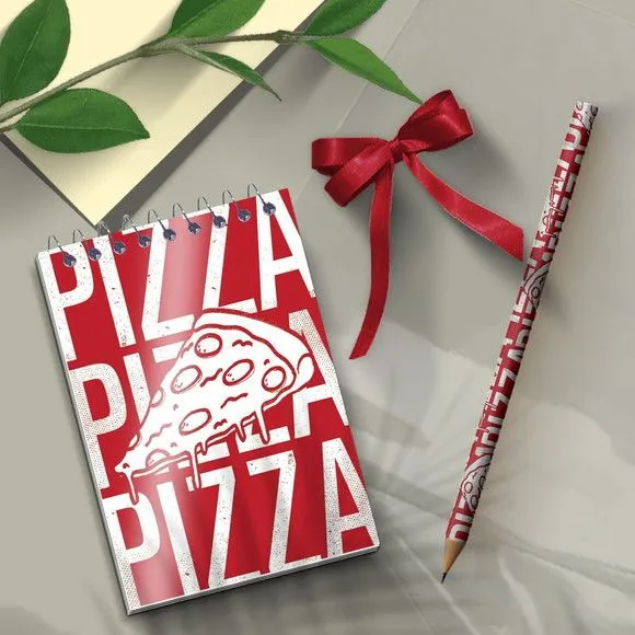 Bloquinho - Pizza Personalizado - artesanato de Mi Papelaria Criativa