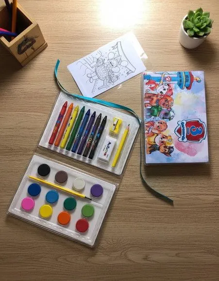 Estojo de Pintura - Patrulha Canina Aquarela Personalizado - artesanato feito à mão por Mi Papelaria Criativa