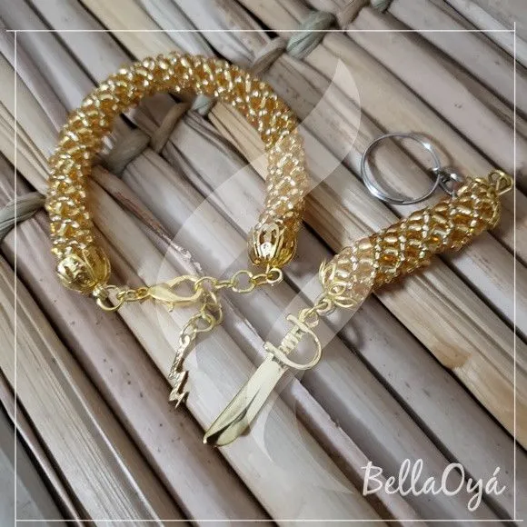 Pulseira e Chaveiro de Chicote - Iansa