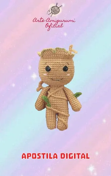 Receita Groot Amigurumi - feito à mão por Arte Amigurumi Oficial