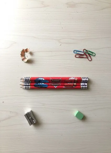 Lápis - Carros Disney Personalizado - feito à mão por Mi Papelaria Criativa