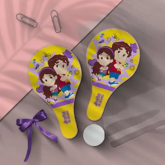 Raquete Ping Pong - Maria Clara e Jp - feito à mão por Mi Papelaria Criativa