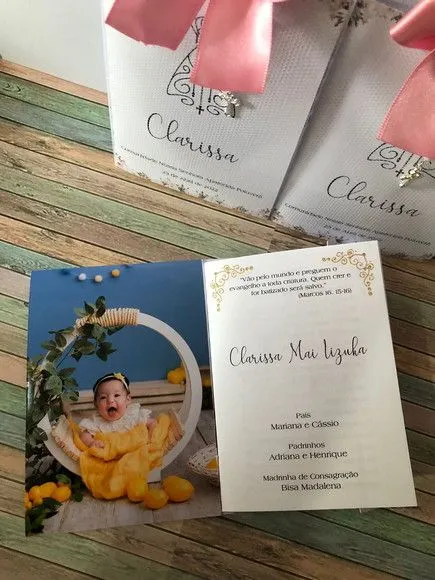 Livro De Orações Luxo Com Foto Para Batismo - foto 2