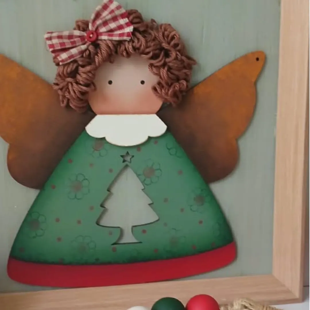 Quadro Anjinha Árvore de Natal - foto 4