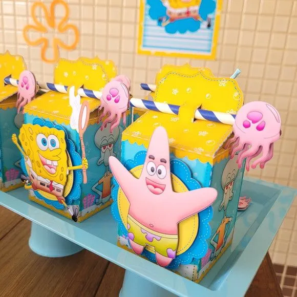 Caixa Canudo Bob Esponja