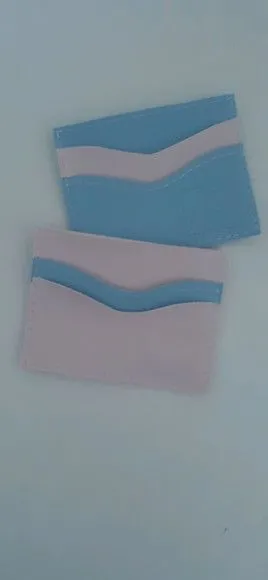 Carteira slim porta cartões feminina - artesanato feito à mão por Innovare Studio