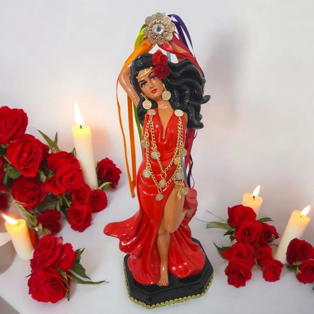 Cigana do Pandeiro (Ornamentado)40cm - artesanato de artes_esotericas
