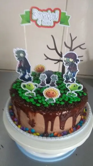 Topo de Bolo Plants Vs Zombies - Simples - foto 4