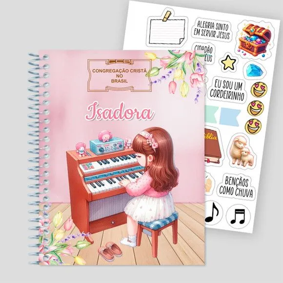 Hinário Infantil Ccb Personalizado Ilustrado - artesanato de PAPCRIE