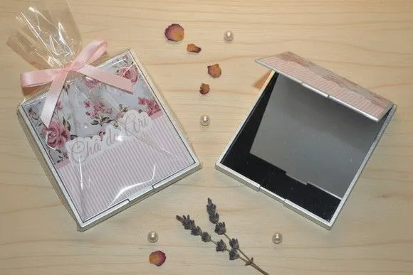 Lembrancinha Espelho - Jardim Personalizado - feito à mão por Mi Papelaria Criativa