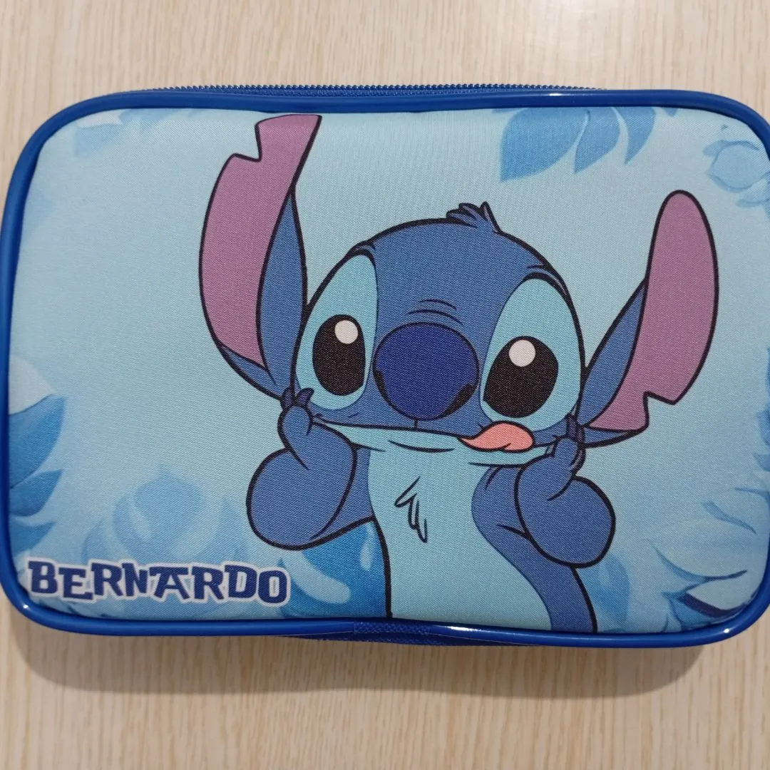 Nécessaire Stitch e Angel - artesanato feito à mão por PAN Personalizados