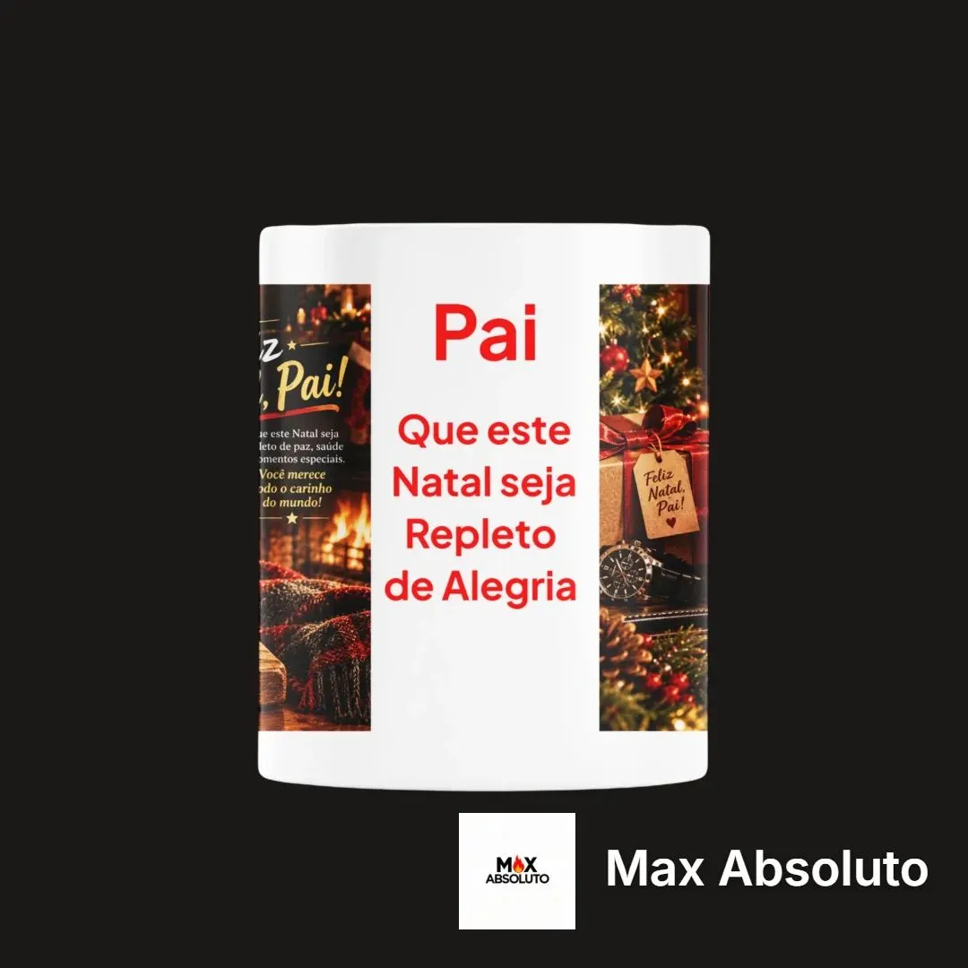 Caneca Feliz Natal Pai 325ml - foto 3