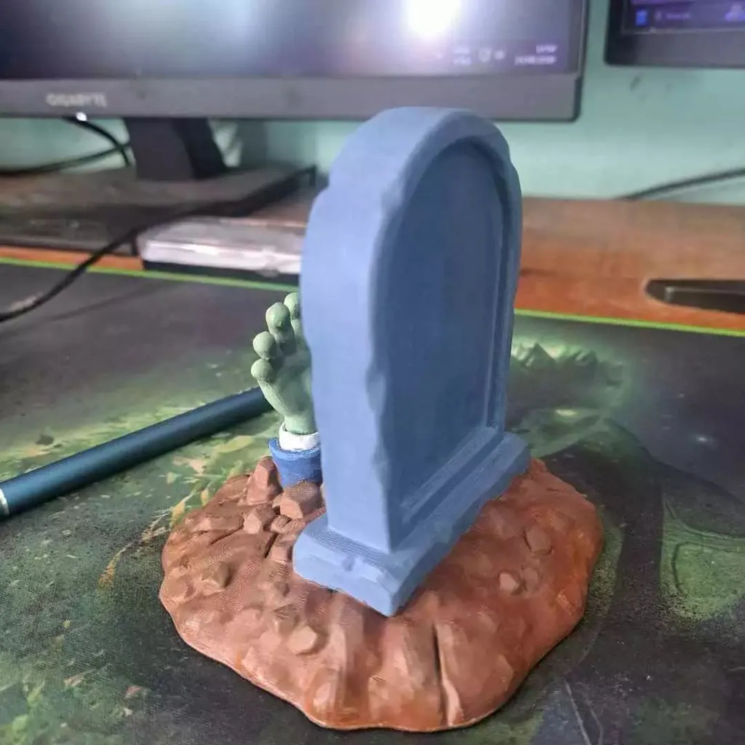 Túmulo Plantas vs Zumbis PvZ - Estátua Decorativa Zumbi Impressão 3D Pintada à Mão - foto 4