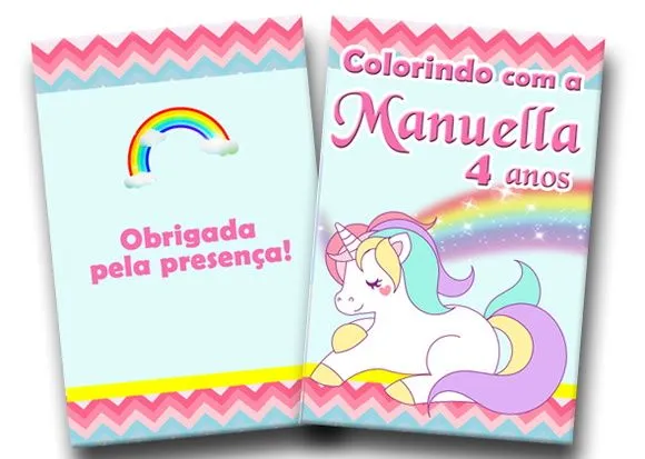 unicornio Revista para colorir 14x10 - artesanato de PAPCRIE